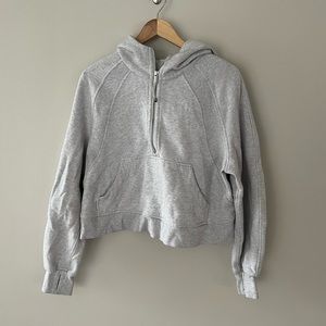 Lululemon Cropped Scuba Quarter Zip SZ M/L